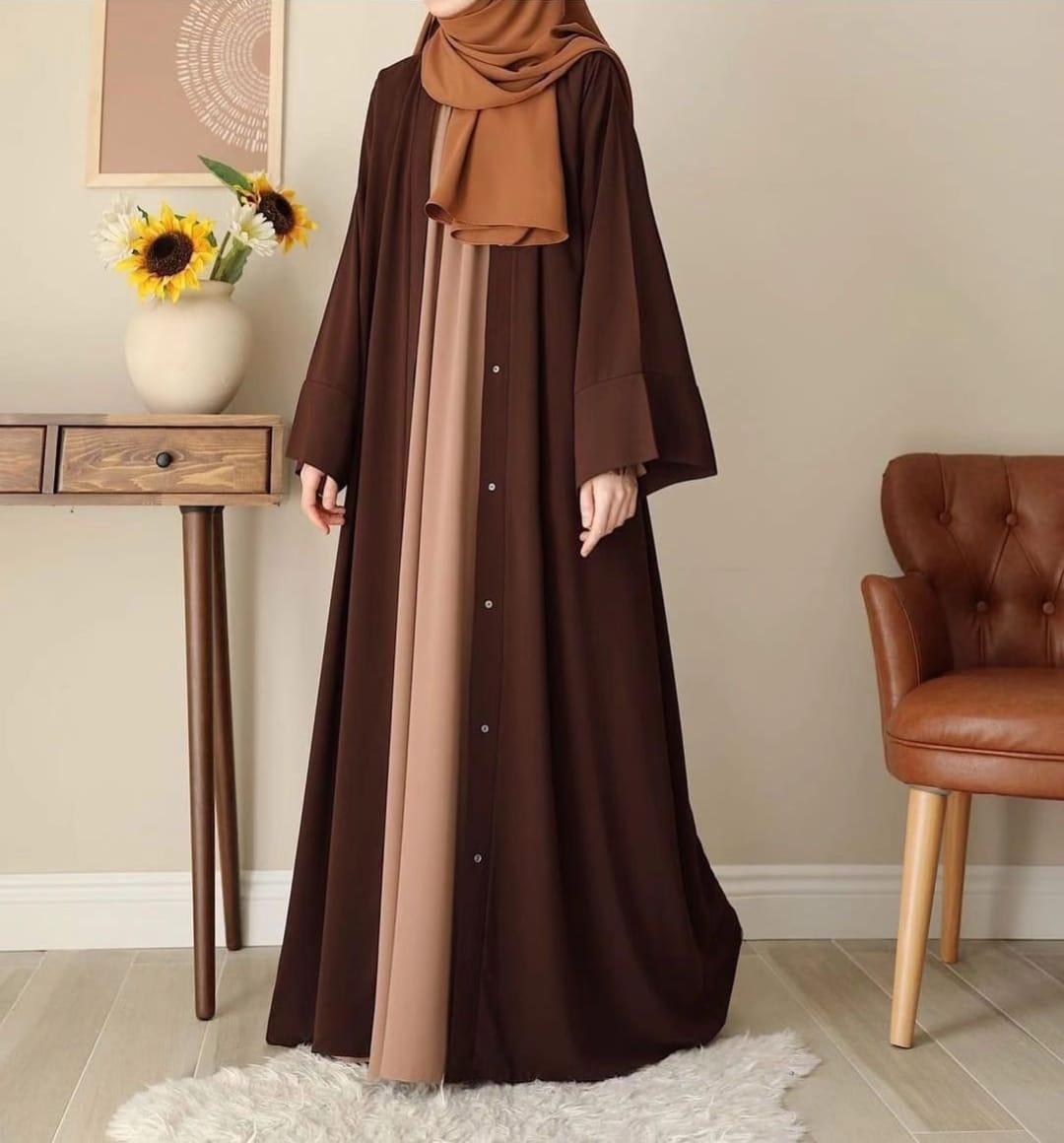 Stylish georgette classic abaya with inner