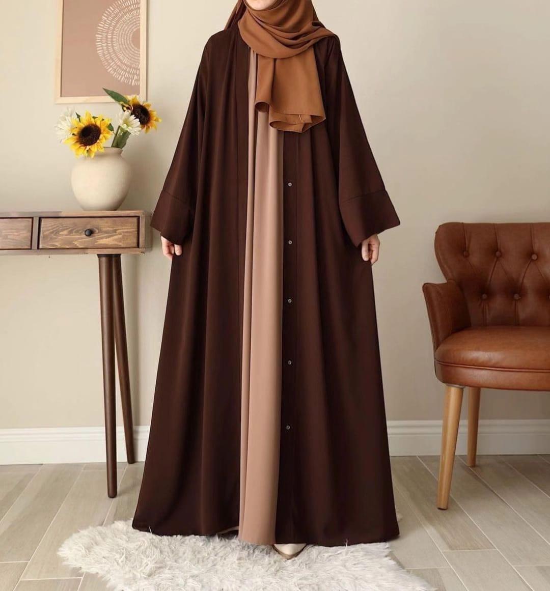 Stylish georgette classic abaya with inner