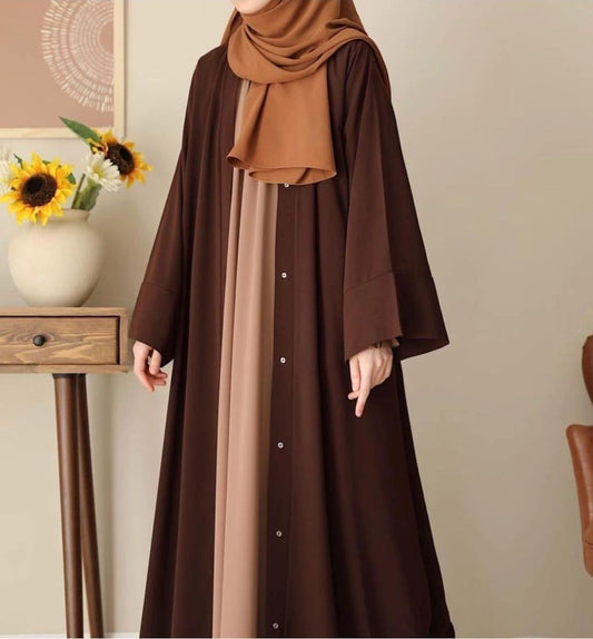 Stylish georgette classic abaya with inner