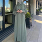 Georgette plain full abaya with  stoller