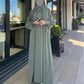 Georgette plain full abaya with  stoller