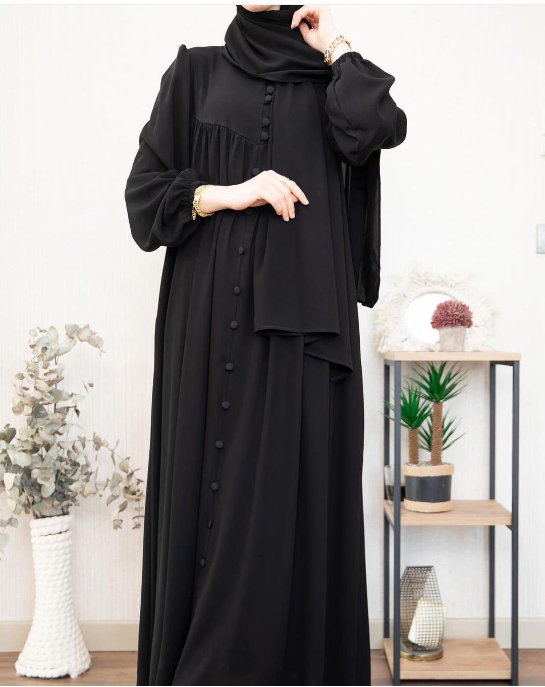 Stylish georgette abaya with stoller